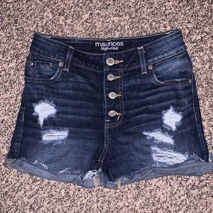 Maurice’s High Rise Jean shorts. Size 2.